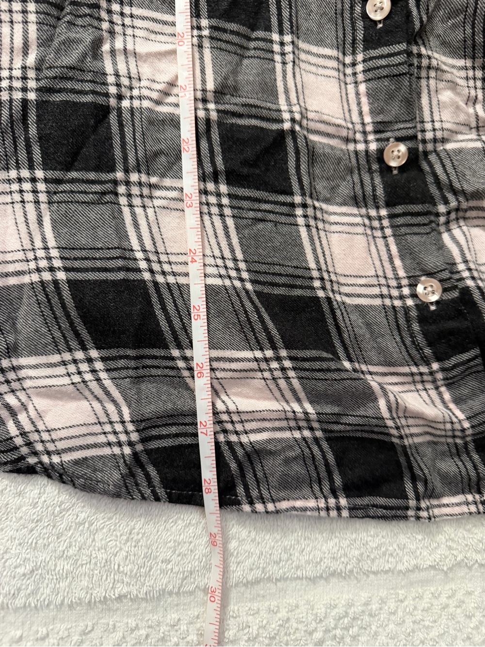 Torrid Buffalo Plaid Button Down Flannel Layer Casual Grunge Soft Goth Cozy Fall - Picture 8 of 8
